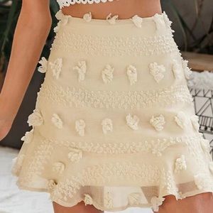 Ruffled mini skirt